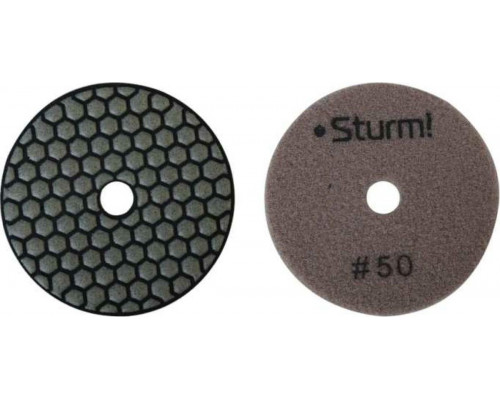 Шлифовальный круг по камню Sturm 9012-D100-50 алмазный гибкий, 100 мм, p50, сухое шлиф.