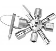 Ключ для электрошкафов DEKO MW01 многофункциональный (10 в 1) 065-0582