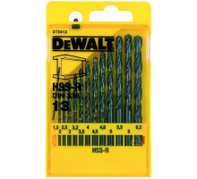 Набор сверл по металлу DeWALT HSS-R 13 шт. (1.5-6.5 мм ) DT5912-QZ DT5912-QZ