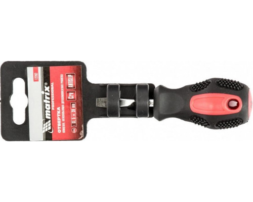 Отвертка шлицевая MATRIX Anti-Slip 5.0 х 38 мм 12202