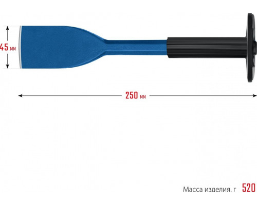 Зубило ЗУБР конопатка с протектором 45х250 мм 2123-45