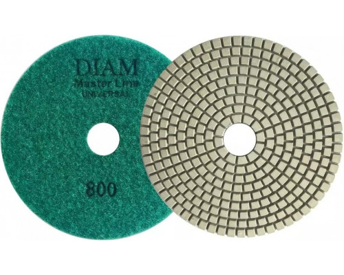 Алмазная тарелка на липучке DIAM АГШК 125*2,5 №800 Master Line Universal (сухая/мокрая) 000648
