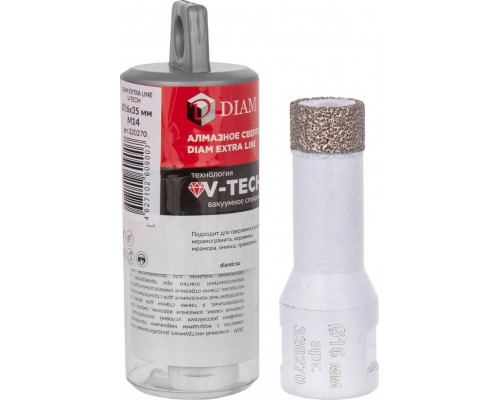Сверло алмазное DIAM 16x35xМ14 Extra Line V-TECH 320270