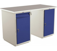 Верстак слесарный двухтумбовый ПРАКТИК Profi WT140.WD2/WD1.000