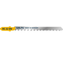 Пилки по дереву WILPU HC 22 DV (криволин., чистый рез) 5шт/уп 217600005