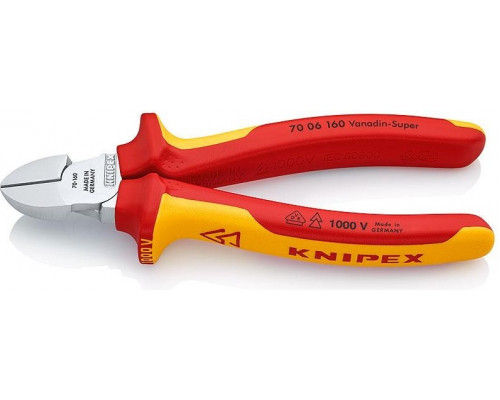 Бокорезы диэлектрические KNIPEX 7006160SB 160 мм KN-7006160SB