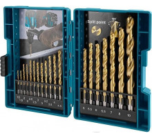 Набор сверл по металлу MAKITA D-67527 hss-tin economy, 19 шт.
