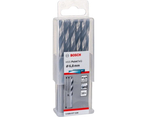Сверло по металлу BOSCH HSS PointTeQ 6.8 мм 10шт 2608577236