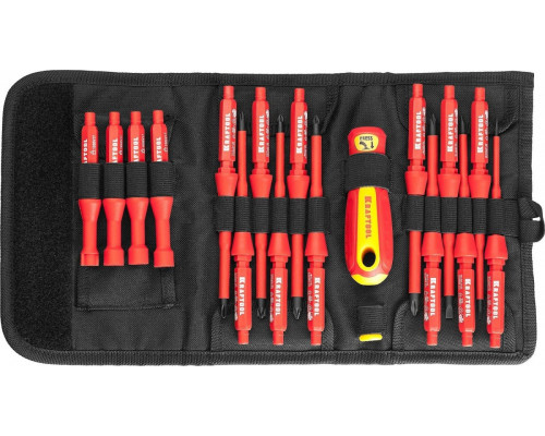 Набор отверток диэлектрических KRAFTOOL X-Drive ELECTRO 220092-H18 18 предметов 220092-H18