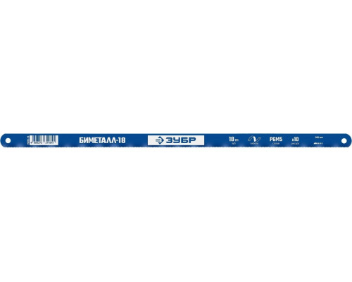 Полотно для пил по металлу ЗУБР биметаллическое 18 TPI 300 мм 15855-18-1