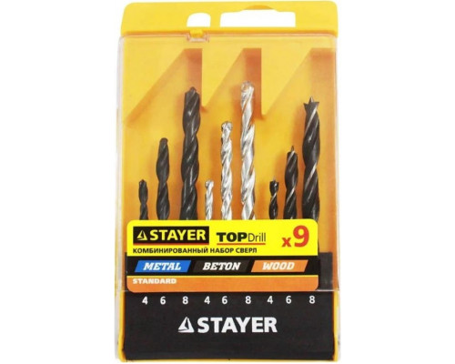 Набор сверл универсальных STAYER PROFI 29720-H9 29720-H9
