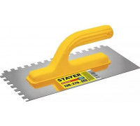 Кельма STAYER MASTER 130х27 0мм, 8х8 мм, гладилка штукатурная зубчатая 08012-08_z01
