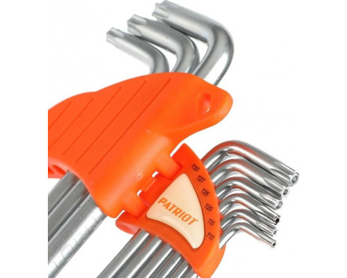Набор ключей TORX PATRIOT SKT-9L длинные T10-T50 CRV, 9 предметов 350002007