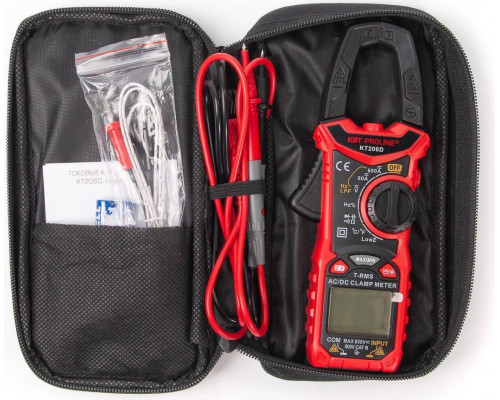 Клещи токоизмерительные цифровые КВТ КТ 206D proline 80753