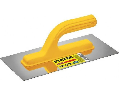 Кельма STAYER MASTER 130х270 мм гладилка нержавеющая с пластиковой ручкой 08012_z01