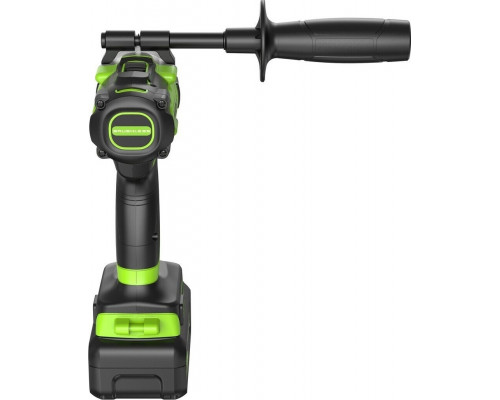 Дрель-шуруповерт аккумуляторная GREENWORKS GD24DD140 ударная, 24V, АКБ 4Ач и ЗУ 3707607CUB