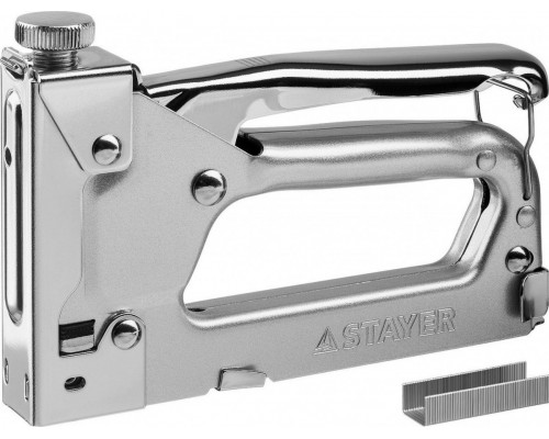 Скобозабиватель ручной STAYER Pro 53 степлер для тип 53 (4-14 мм), professional 3150_z01