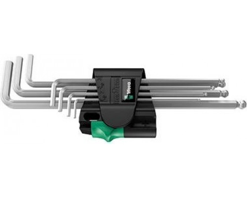 Набор шестигранников WERA 950 PKL/7B SM N CLIP, 7 предметов, арт. WE-022101