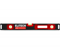 Уровень строительный ELITECH 320303 HD пузырьковый 80см.3 глазок 207200