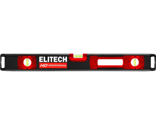 Уровень строительный пузырьковый ELITECH 320303 HD, 80 см, 3 глазка