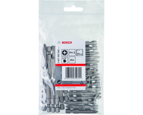 Бита для заворачивания BOSCH РH2х50 мм Extra Hart 2607002503