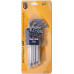 Набор ключей TORX КВТ КТ-9 (T10–T50) 79202