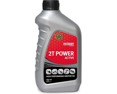 Масло для 2-тактных двигателей PATRIOT Power Active 2T 0,946 л 850030597