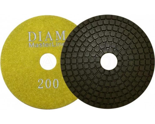 Алмазная тарелка на липучке DIAM АГШК 100*2,5 №200 Master Line (мокрая) 000576