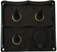 Панель управления SKIPPER SK-TF3J/U 3 переключателя, разъем USB, индикация