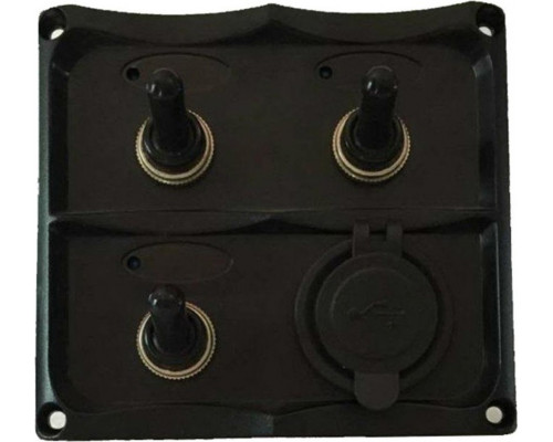Панель управления SKIPPER SK-TF3J/U с 3 переключателями, USB и индикацией
