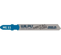Пилки по металлу WILPU MG 11 для тонкой стали, нерж.стали от 1,2 до 2мм 5шт/уп 255000005