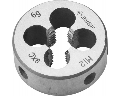 Плашка ЗУБР М12х1,75 ст.шаг 9ХС 4-28022-12-1.75 4-28022-12-1.75