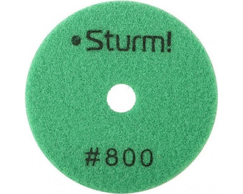 Шлифовальный круг по камню Sturm 9012-D100-800 алмазный гибкий, 100 мм, p800, сухое шлиф.