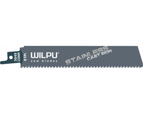 Полотна для сабельных пил WILPU 3049/150 HM цв. металлов,чугуна,арм.резины 1шт/уп 1661500001