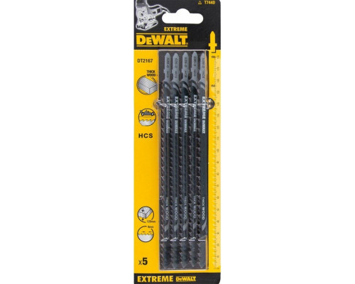 Пилки по дереву DeWALT HCS T144D 180х155х4.0Х120 мм (5 шт) DT2167 DT2167-QZ