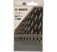 Набор сверл по металлу BOSCH HSS PointTeQ ( 1-10мм) 10 шт. 2608577348
