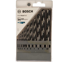 Набор сверл по металлу BOSCH HSS PointTeQ ( 1-10мм) 10 шт. 2608577348