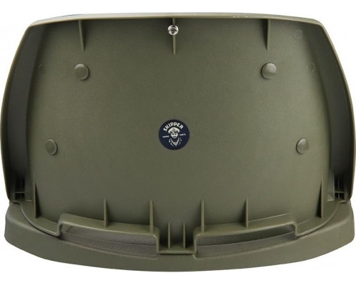 Кресло складное с мягкими накладками SKIPPER оливковое (пластик) SK75109O