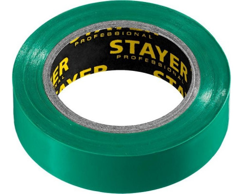 Изолента STAYER Protect-10 пвх, не поддерживает горение, 10м (0,13х15 мм), зе 12291-G_z01