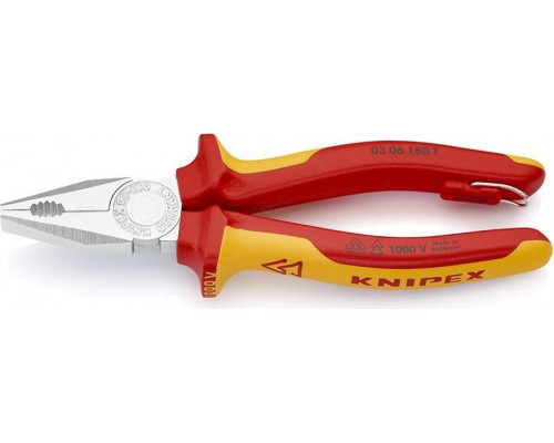 Плоскогубцы диэлектрические KNIPEX 0306180T 1000 V, 180 мм, комбинированные KN-0306180T
