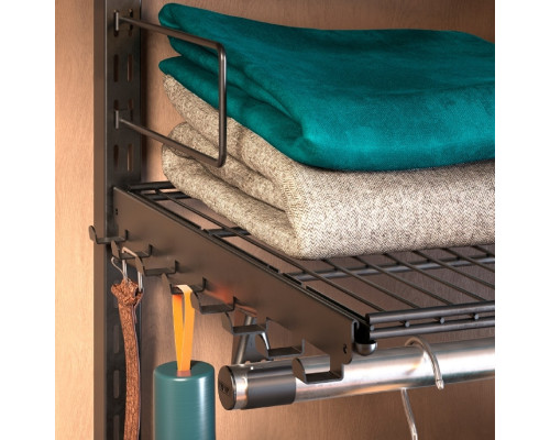 Панель с крючками ПРАКТИК HOME GHB-30 боковая, графит