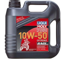 Масло для мотоциклов LIQUI MOLY SAE 10W50 Motorbike 4T Synth Offroad Race 4 л 3052 синтетическое 3052