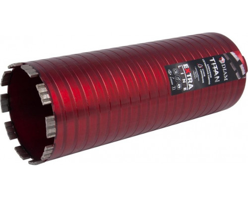 Алмазная коронка для мокрого сверления DIAM САСС 122x300х6x1,1/4UNC Extra Line Titan (арм. бетон)