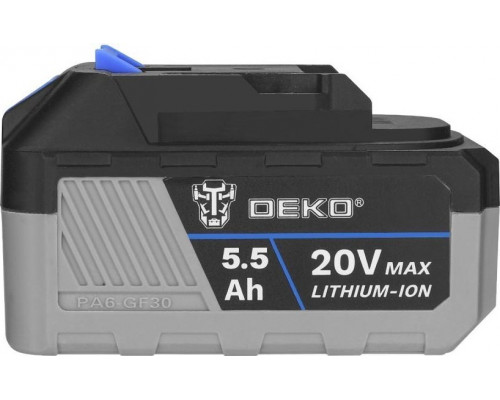 Аккумуляторная батарея DEKO 20V 5.5Ah Li-ion (тип bl1860b) 063-4358