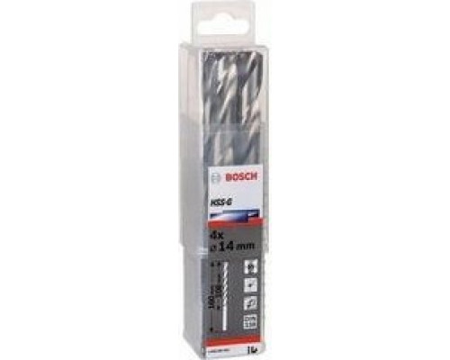Сверла по металлу BOSCH HSG шлифованное 14.0 х 108/160 мм Ecoline (уп.4шт.) 2608585593