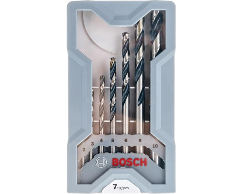 Набор сверл по металлу BOSCH HSS PointTeQ, Mini-X-Line (7шт) 2608577347