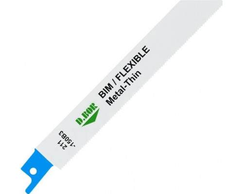 Полотна для сабельных пил D.BOR 130/150*1,4 мм BIM / FLEXIBLE / Metal-Thin по металлу (2 шт.) D-211-150B3-02