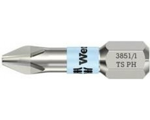 Бита для заворачивания, нержавеющая сталь WERA 3851/1 TS PH2, 25 мм WE-071011 WE-071011