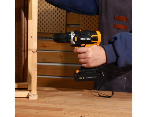 Дрель-шуруповерт аккумуляторная DEKO Banger 20V ONE 1x2.0Ач 083-1116