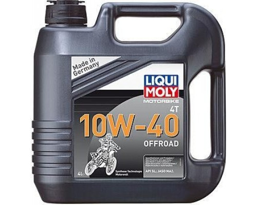 Масло для мотоциклов LIQUI MOLY SAE 10W40 Motorbike 4T Offroad 4 л 3056 синтетическое 3056